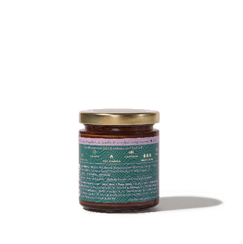 Jar of cacao spread with a label on a white background