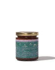 Jar of cacao spread with a label on a white background