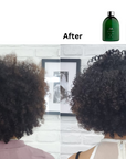 Curly Hair Before and after