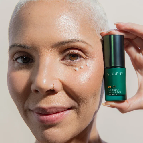 Veriphy eye cream with model