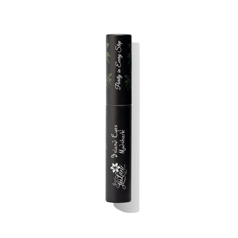 Black makeup product with brand name on a white background