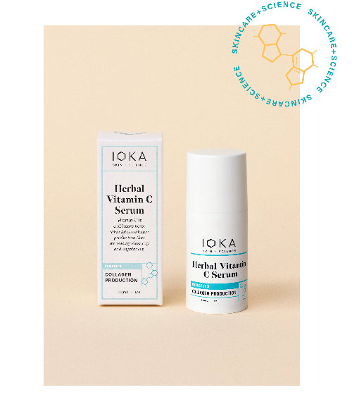 IOKA herbal vitamin C serum with box