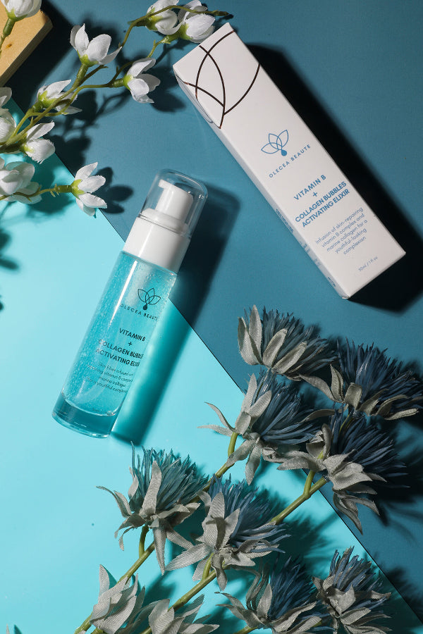 Olecea Bubble Elixir with flowers