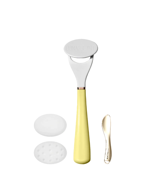 Skincare applicator in yellow