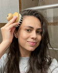 Maria using MASAMI Wabi Sabi White Scalp Scrubber