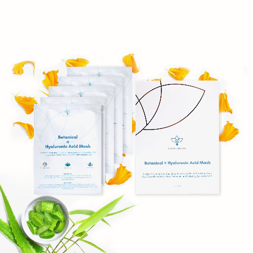Olecea Beaute Botanical Acid Mask package with individuals