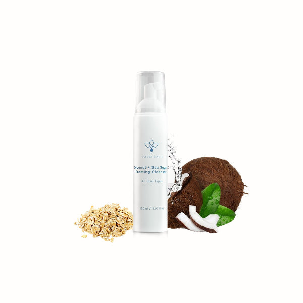 Olecea Sea Sugar Cleanser with ingredients