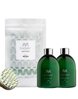 MASAMI Everything Shower Bundle with Hair Towel, Shampoo, Conditioner and Wabi Sabi Scalp Scrubber
