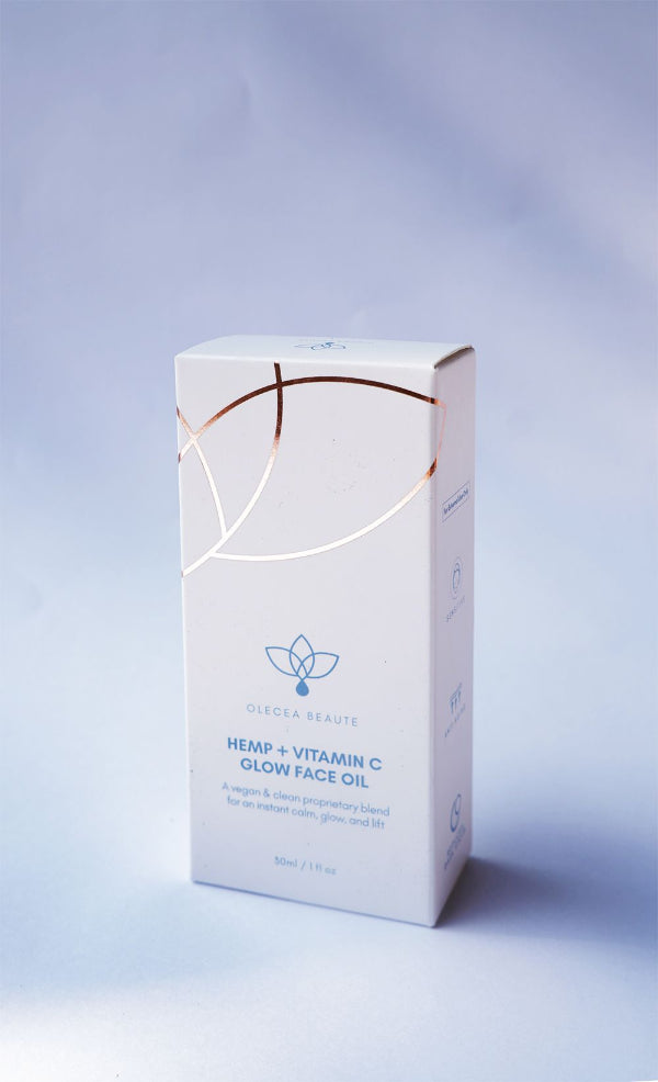 Olecea Vitamin C Glow Face Oil Box
