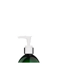 A clear pump bottle cap designed to fit a 10 oz shampoo or conditioner bottle, with a white pump dispenser.