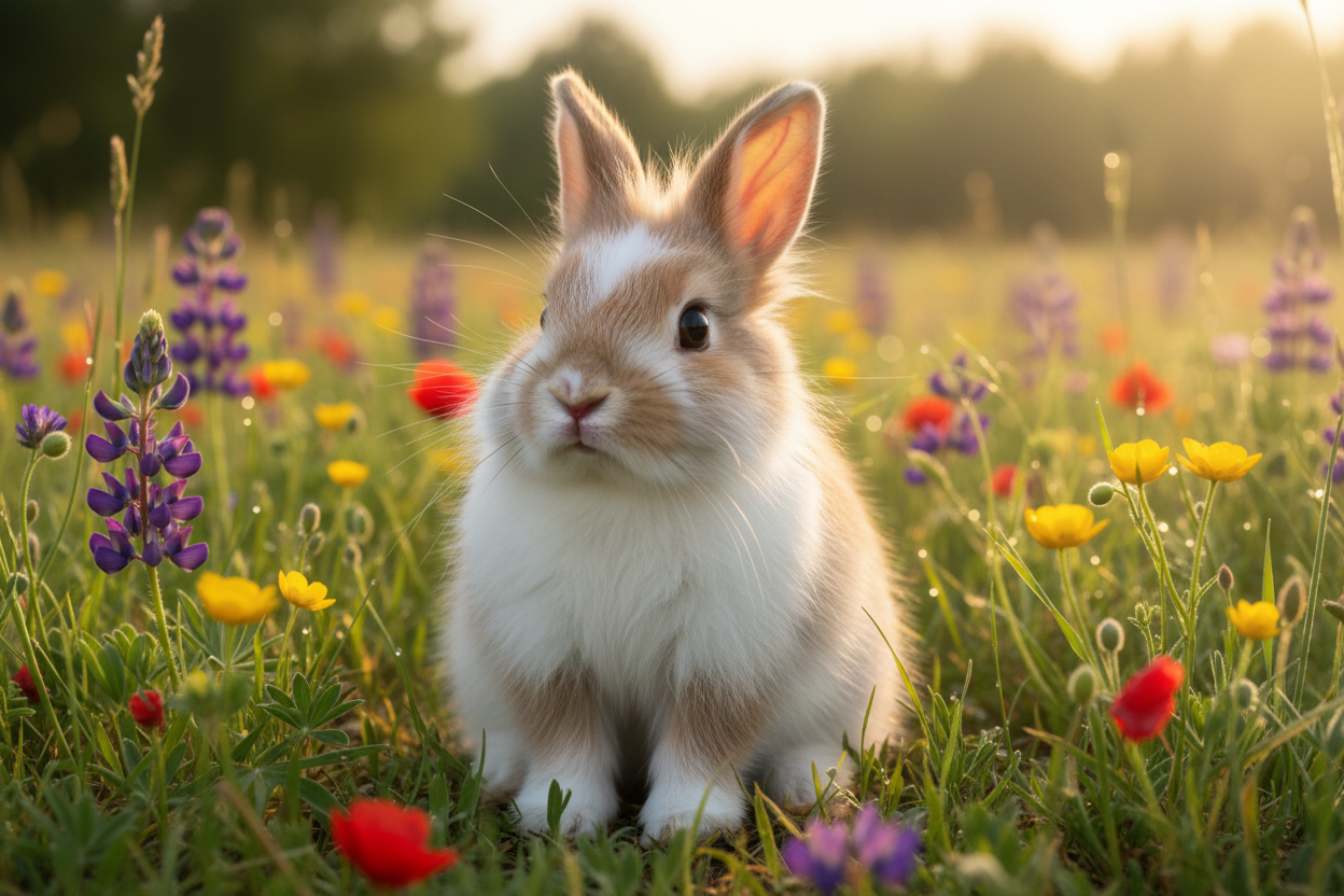Bunny in field