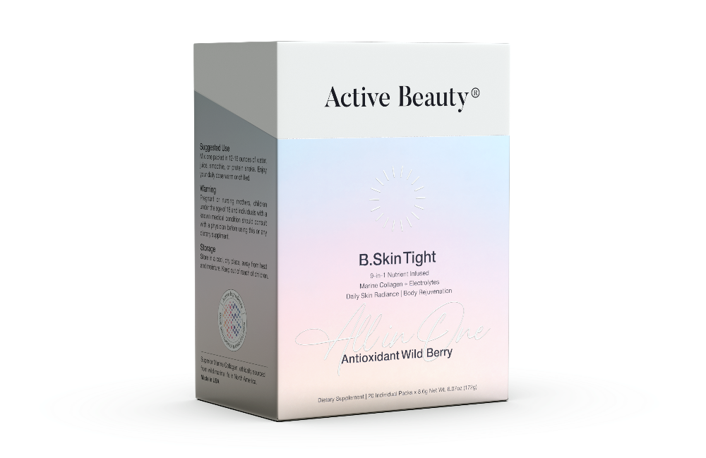 Skin Tightening Collagen Booster – B.Skin Tight 20 Pack Organic Wild Berry