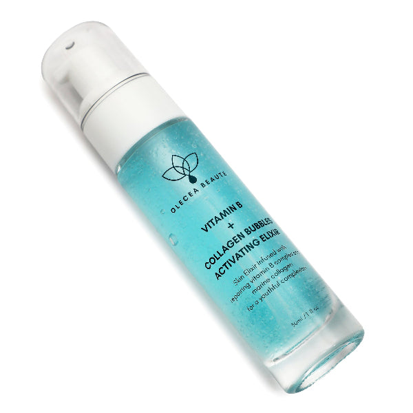 Olecea bubble elixir flat lay