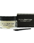 Wicked Soft Lips lip scrub with packaging on a white background
