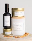 Full set of soulscape home scents by Pivotal Moments including linen spray and three candle sizes