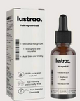 Lustrao Hair Regrowth Oil bottle and its packaging box, shown on a light gray background.