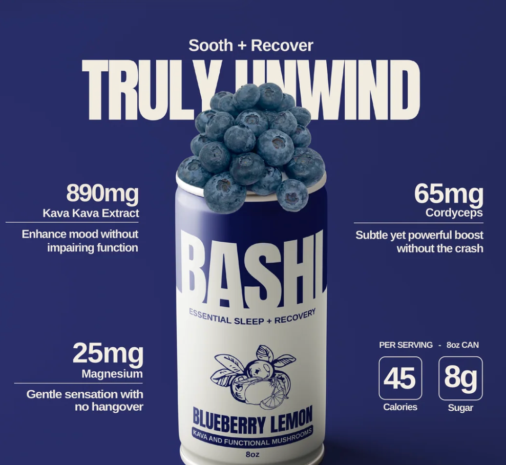 Blueberry Lemonade Kava Drink by Bashi
