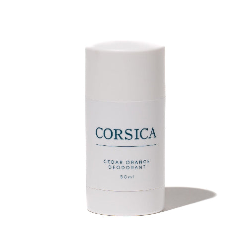 Corsica Scents Cedar Orange Deodorant on white